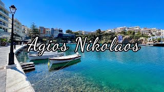 Agios Nikolaos Crete Greece 4K [upl. by Mungo]