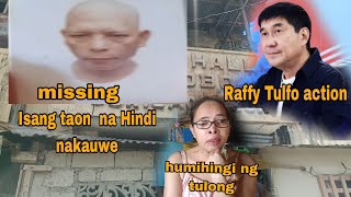 naglaho ng parang Bula Isang taon na nawawalaraffytulfoinaction kmjs trending [upl. by Ozkum336]