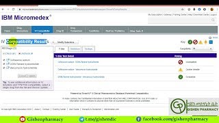 Micromedex IV incompatability Tutorial part 2 [upl. by Morton]