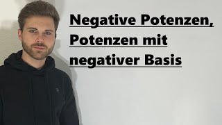 Negative Potenzen ausrechnen Potenzen mit negativer Basis  Verständlich erklärt [upl. by Neale]