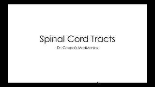 Spinal Cord Tracts DCS [upl. by Petulia]