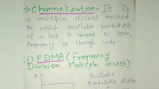 Channelization  FDMATDMACDMA IN Computer Network [upl. by Eerot]