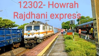 Howrah Rajdhani express  12302 High priority Train Overtaking 12322   Mumbai CSMT  Howrah Mail [upl. by Hashim470]