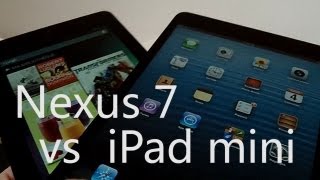 iPad mini vs Nexus 7 Comparatif [upl. by Goodkin312]