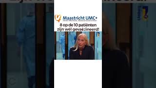 Maastricht UMC quot8 op de 10 patiënten zijn wél gevaccineerdquot [upl. by Chang]