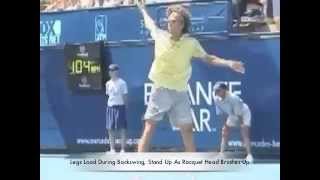 The OneHanded Backhand Technique How the Pros Hit in Slow Motion [upl. by Gene306]