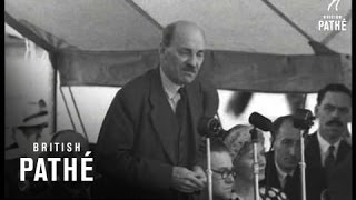 Attlee Speaks At Labour Rally Taunton 1950 [upl. by Fernas]