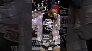 Guns N’ Roses it’s so easy Live At Paris 1992 gnr shorts [upl. by Claudelle]