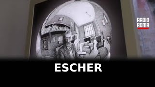 Mostra di Escher a Roma per festeggiare un importante centenario [upl. by Soirtimid680]