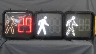 Countdown Pedestrian Traffic Signals Cycling [upl. by Russell]