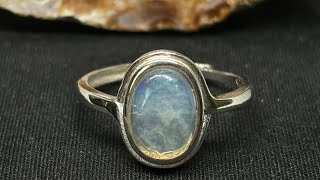 Pinfire Yowah Nut Opal Fashion Made 925 Sterling Silver Solitare Ring [upl. by Farley]