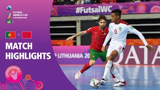 Portugal v Morocco  FIFA Futsal World Cup 2021  Match Highlights [upl. by Loesceke]