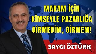 MAKAM İÇİN KİMSEYLE PAZARLIĞA GİRMEDİM  SAYGI ÖZTÜRK  SESLİ KÖŞE YAZISI SESLİ KÖŞE SESLİ GAZETE [upl. by Eelrihs994]