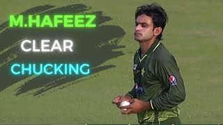 MHafeez Illegal Bowling Action  Clear Chucking [upl. by Roose]