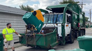 WM ACX Contender Carry Can Garbage Truck Tipping Cool Carts [upl. by Irec]