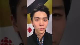 Interview Yuzuru Hanyu ISU 2017 [upl. by Nolyad861]