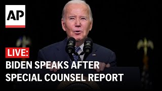 Biden responds to special counsel report that questioned his memory full remarks [upl. by Llerref]