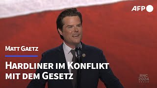 Trumps Justizminister Matt Gaetz Ultrarechter Hardliner im Konflikt mit dem Gesetz  AFP [upl. by Sitra802]