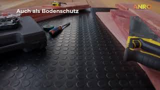 Gummimatte Meterware SBR  Bodenbelag Rubber Mat  ANRO [upl. by Einatirb]