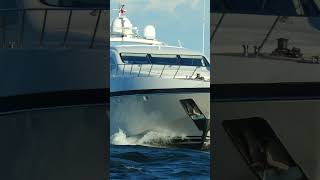 Slow entrance by Mangusta Yacht What could they be talking about [upl. by Ahseiyt428]