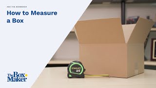 Ask The BoxMaker How to Measure a Box [upl. by Euseibbob]