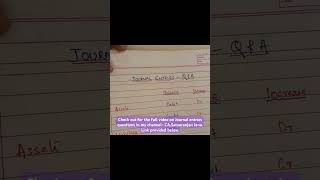 Journal entries questionsaccountingentries journalclass11th journal [upl. by Sarazen]