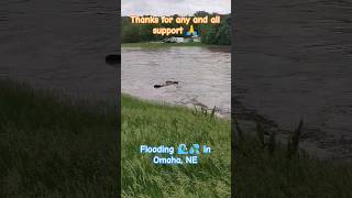 Creeks at CAPACITY in Omaha NE shorts weather storm trending viral reels spring outdoors [upl. by Patrich]