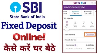 sbi fd online  state bank me fd kaise kare  sbi fixed deposit online  how to fd online in SBI [upl. by Eshelman]