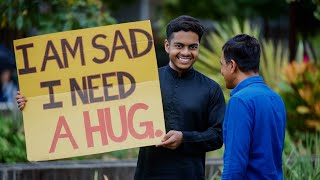 I AM SAD  I NEED A HUG  Social Experiment Challenge Extartwistofficial [upl. by Alam]