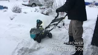 Snow Thrower by Yardworks [upl. by Ocirrej]