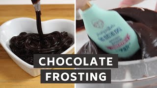 Easy and Delicious Chocolate Frosting Using Cocoa Powder [upl. by Yrokcaz]