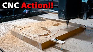 Building A Precision Bass Part 11 Using A CNC Machine To Make A Guitar Body [upl. by Attekram]