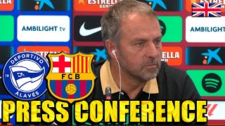 Press Conference HANSI FLICK ALAVÉS v FC BARCELONA [upl. by Lebasi]