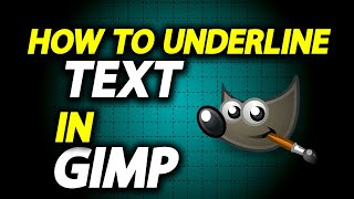 MINDBLOWING GIMP Secrets for Perfect Text Underlining  Full Guide [upl. by Lacee]