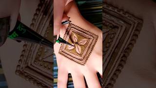 Square Mehendi Designs The New Trend in Henna Art shorts [upl. by Essilec127]