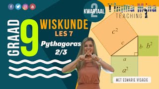 Gr 9 Wiskunde  Kwartaal 4 Les 4  Die omgekeerde stelling van Pythagoras [upl. by Ahsemot]