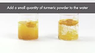 Testing Turmeric Powder adulteration with Artificial Color  FSSAI [upl. by Eilah]