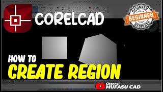 CorelCAD How To Create Region [upl. by Ameluz]