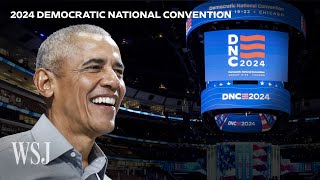 Full Coverage Former President Obama Headlines DNC Night Two  WSJ [upl. by Kinnie]