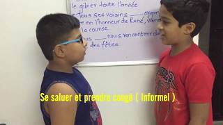 Learn French  How to greet in French Formal and Informal greetings in French [upl. by Allegna945]