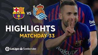 Highlights FC Barcelona vs Real Sociedad 21 [upl. by Zoeller]