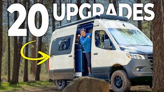 20 EASY UPGRADES to Your Adventure Van  Winnebago Revel 4x4 [upl. by Gnoy483]