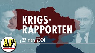 Krigsrapporten 27 mars Ryssland skyller terror på Ukraina [upl. by Clawson]