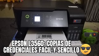 EPSON L3560 como hacer copia de ine o credenciales por ambos lados fácil y rápido¡ [upl. by Nirb]