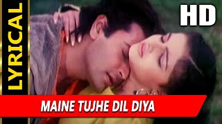 Maine Tujhe Dil Diya With Lyrics  Udit Narayan Sarika Kapoor  Betaaj Badshah 1994 Songs  Mamta [upl. by Webber70]