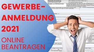 Gewerbe anmelden 2022  Beispiel Online Antrag Berlin [upl. by Arriek309]