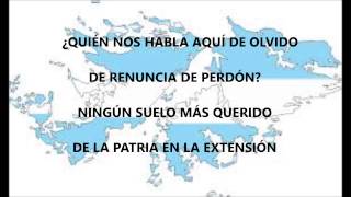 Marcha Las Malvinas con letra [upl. by Newcomb]