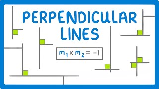 GCSE Maths  Perpendicular Lines 75 [upl. by Aldercy]