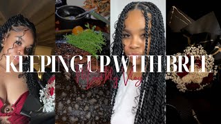 KEEPING UP WITH BREE FEBRUARY VLOG DINING  GYM  GALENTINES  HAIR APPT  MORE [upl. by Olnton]