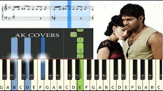 POOKAL POOKUM THARUNAM  MADRASAPATTINAM  KEYBOARD  PIANO  NOTES  TUTORIALS [upl. by Pollack]